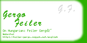 gergo feiler business card